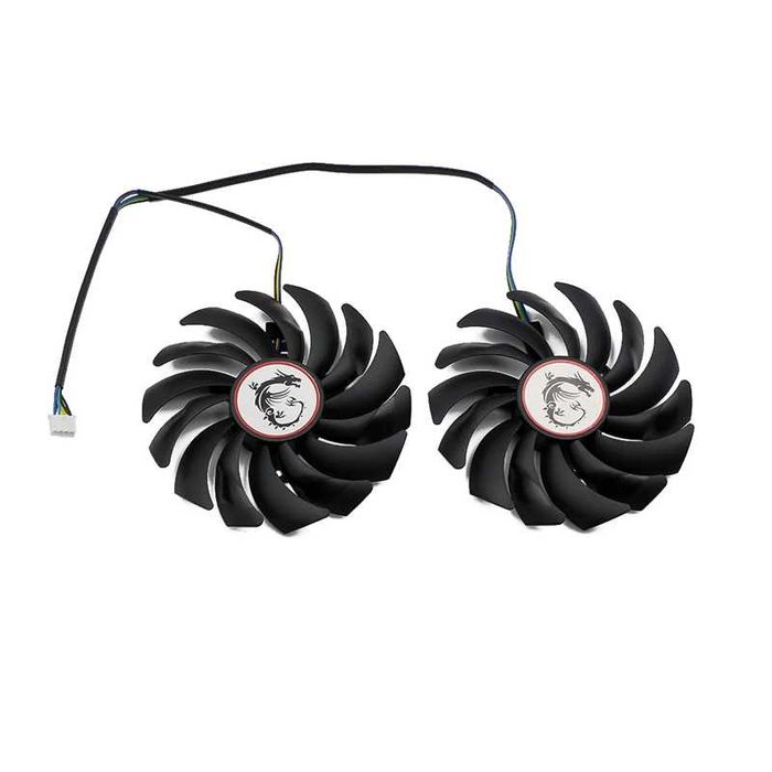 Set 2 Ventilatoare MSI 95mm PLD10010S12HH 4Pin 1060 -1080Ti RX 470 580
