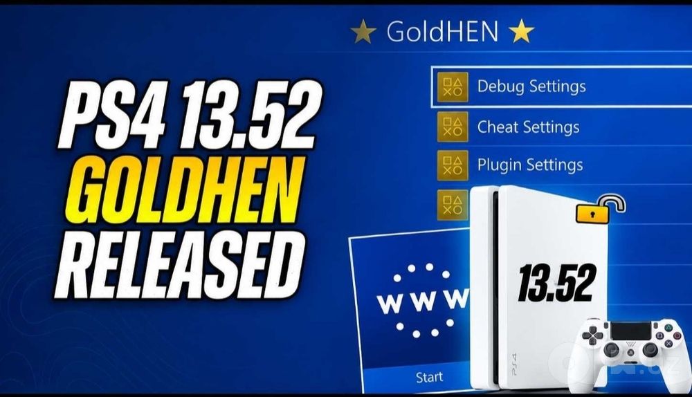 Playstation 4 larni 13.52 gacha proshivka qilib oyinlar yozish hizmati