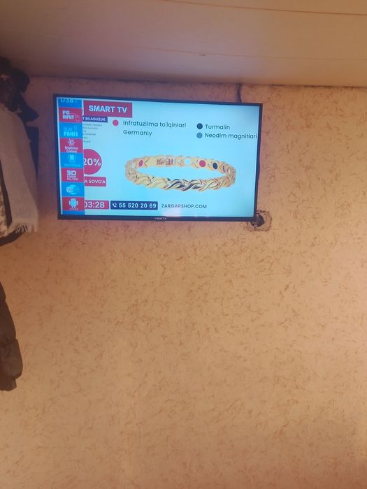 Телевизор смарт андроид  ва оддий  сотилади ишлашига Гап йок