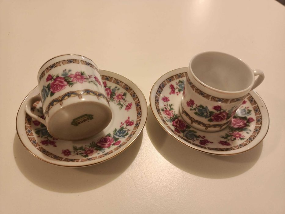 Set 24 piese portelan chinezesc anii 80, farfurii si cesti