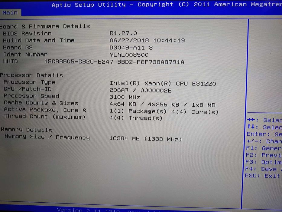 Fujitsu Primergy TX120 S3p Server E3-1220 3.1GHz 16GB Ram 2TB HDD RAID
