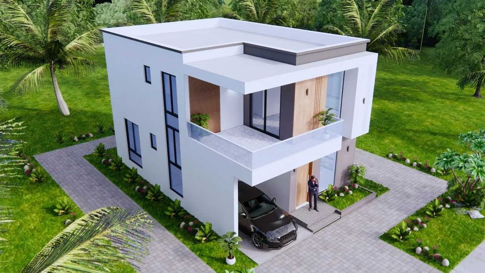 НА ИЗПЛАЩАНЕ - Двуетажна сглобяема къща с 4 спални, 147 кв. м