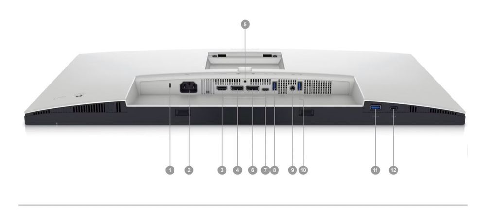 Monitor LED IPS DELL UltraSharp U2724D, 27", QHD, 120Hz, argintiu
