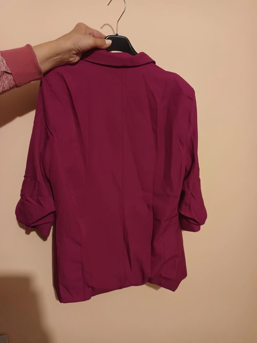 Дамски тъмно розово сако