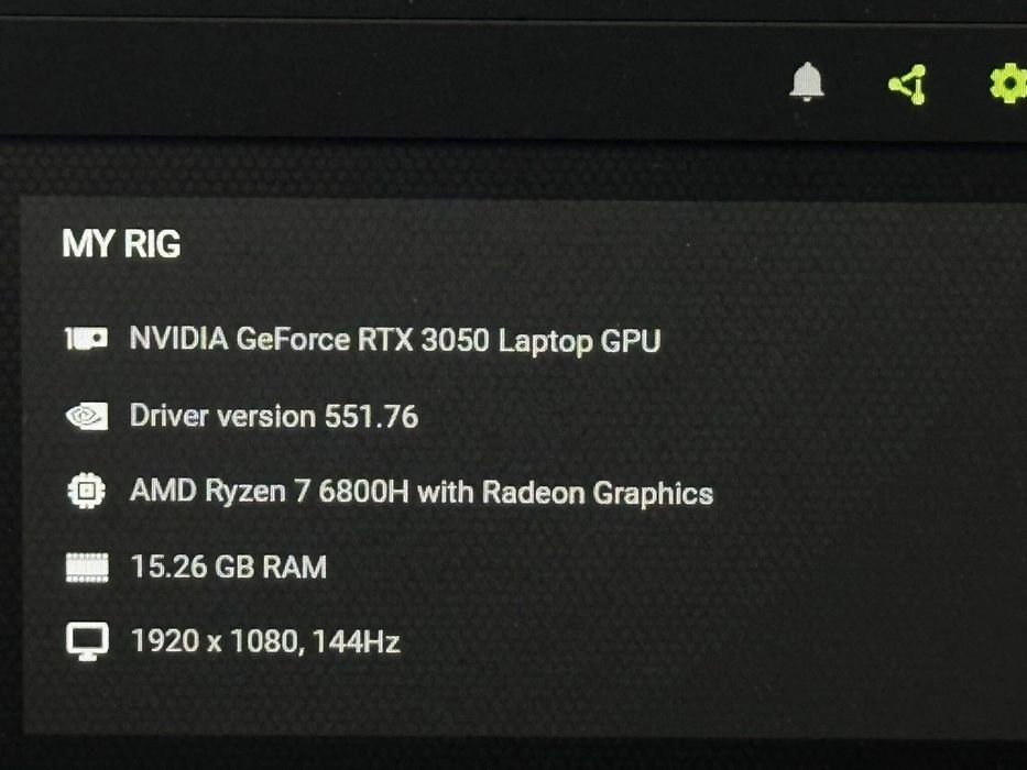 Laptop Gaming Asus ROG Strix , Ryzen 7 6800H , RTX 3050, 16GB DDR5