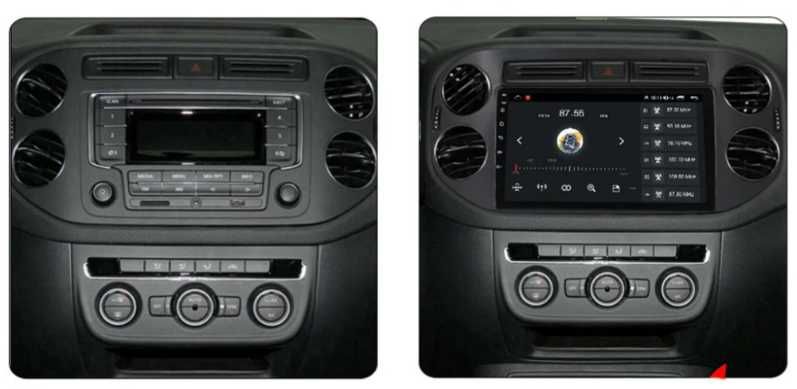 9-инчова мултимедия за VW Tiguan 2007–2016 Golf Plus 2004–2014 камера