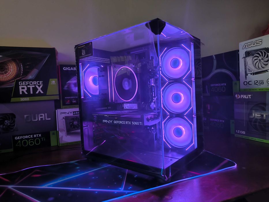 Мощный игровой ПК Ryzen 5 7600X + RTX 5060 Ti 8GB