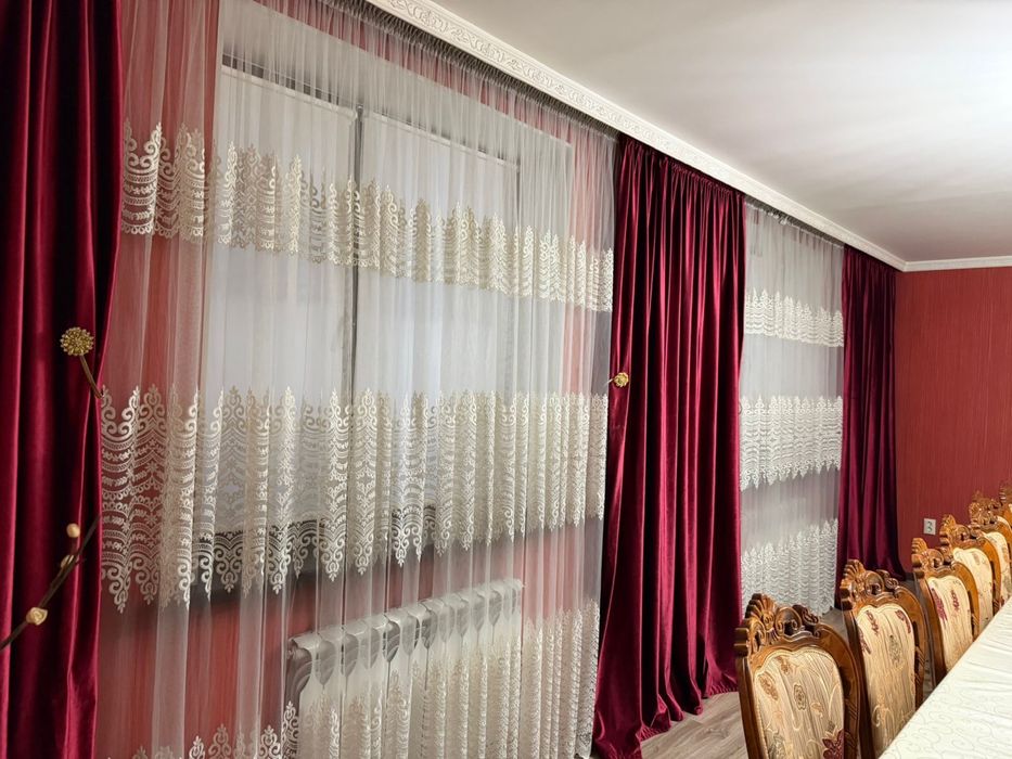 Шторы тюль и портьера комплект