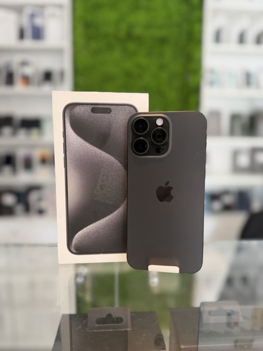 **ATSGSM.RO**iPhone 15 Pro Max 256Gb Black/Nou/Fact+Gar 12 luni