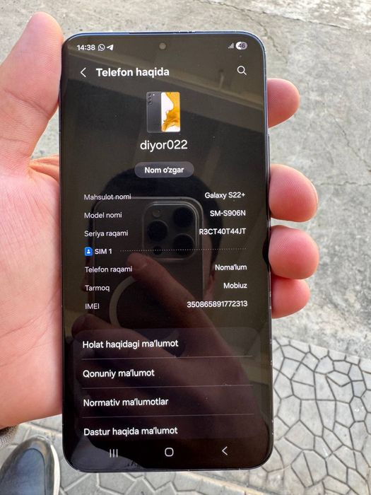 SAMSUNG S22+ 5G [256/8]