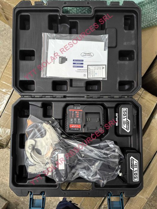 Ratchet / ghilotina / foarfeca electrica pentru taiat cabluri electrice pana la 50mm diametru