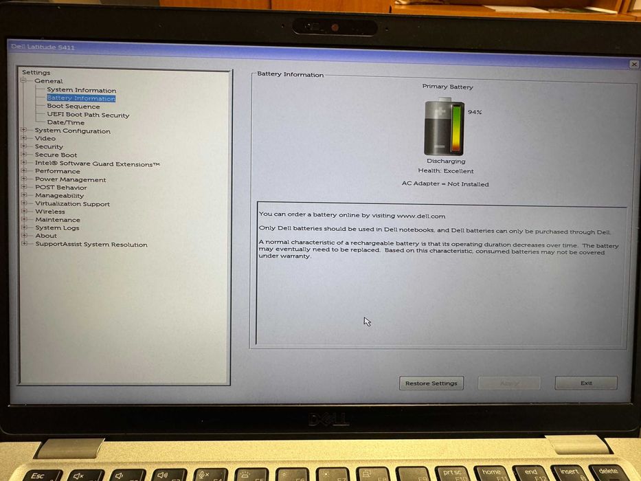 Notebook Dell Latitude 5411