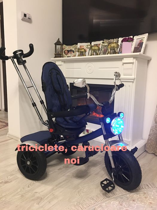 Triciclete noi moto cu pozitie somn, scaun rotativ ,muzica
