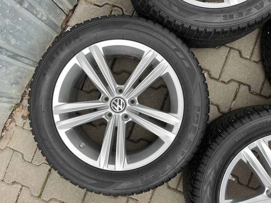 Jante 5x112mm, anvelope iarna 235/55 R18, VW Tiguan Audi Q3 Seat Skoda
