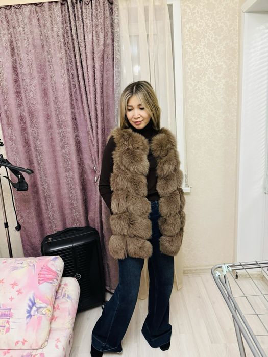 Меховая жилетка, песец