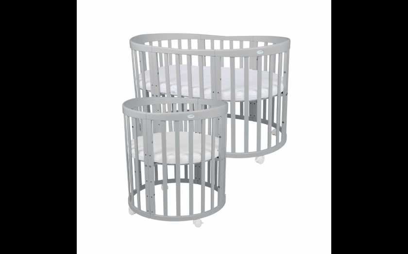 Кошара за Бебе Смарт 7в1 Овал, Детско Легло 0-10 год. - Цвят Сива