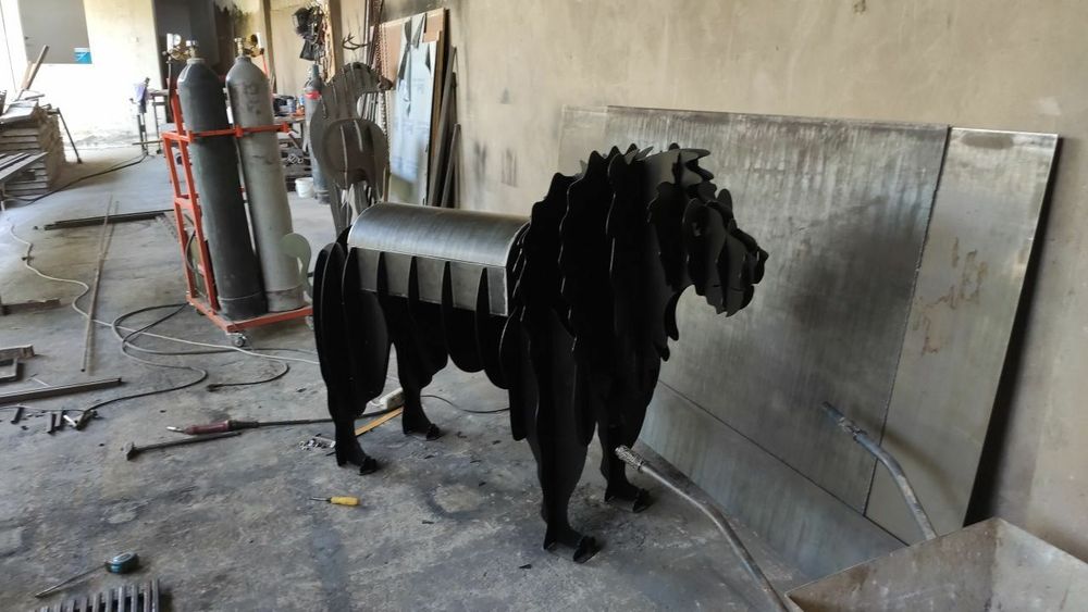 Мангал барбекю гриль лев