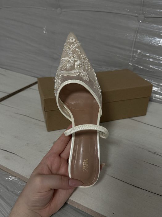 Продам туфли Зара айвори 38р