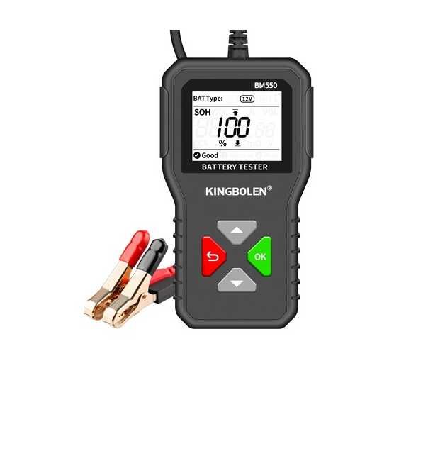 Tester auto baterii tensiune 6-12-24V capacitate baterie 2-220Ah BM550