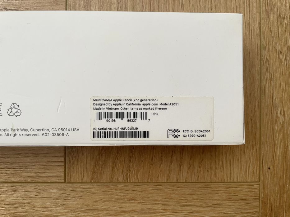 Apple Pencil 2 (A2051), новый, оригинал