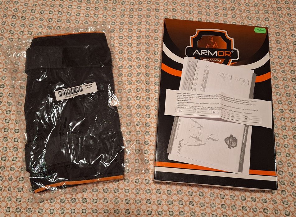 Genunchieră / Orteză suport rotulă și ligamente Armor
