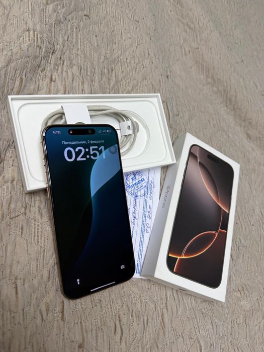 Продаю IPHONE 16 pro max 512gb в идеальном состояний