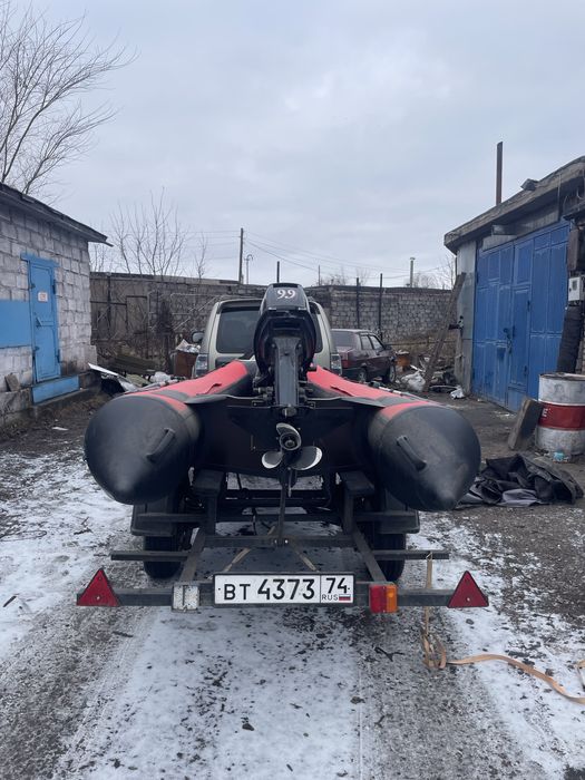 Продам лодку с мотором с прицепом
