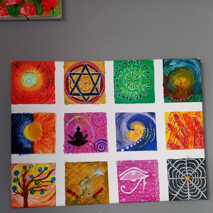 Рисувани картини в рамка