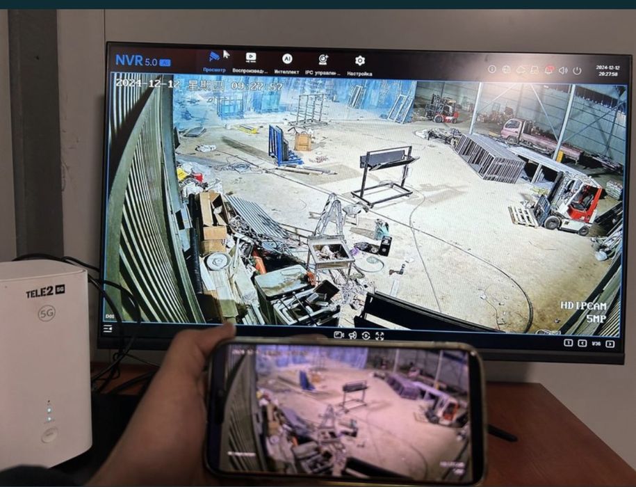 Установка камер видеонаблюдение