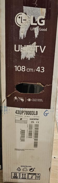 Televizor LG 43UP78003LB, 108 cm, Smart, 4K Ultra HD, LED