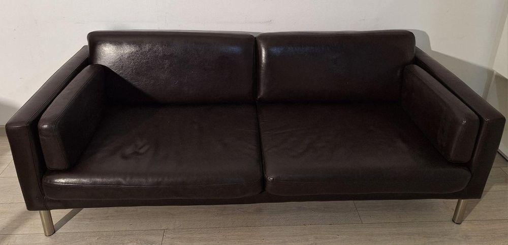 Canapea Fixă din Piele; Sofa