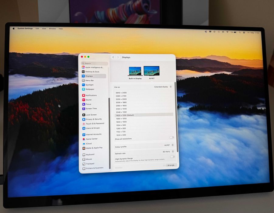 Monitor Portabil 16" 4K cu Touchscreen, USB-C, HDMI