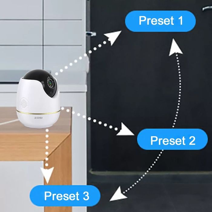 IP Camera Zosi (Original) HD 1080P Двойное аудио 360°