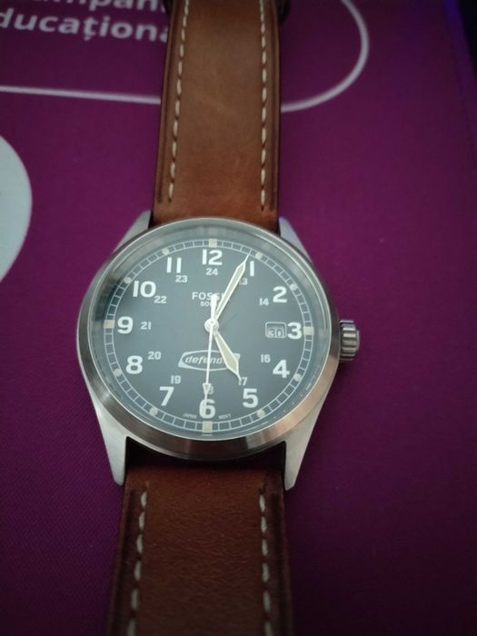 Ceas Solar Fossil FS5975 Mecanism Japonez și cutie metalică