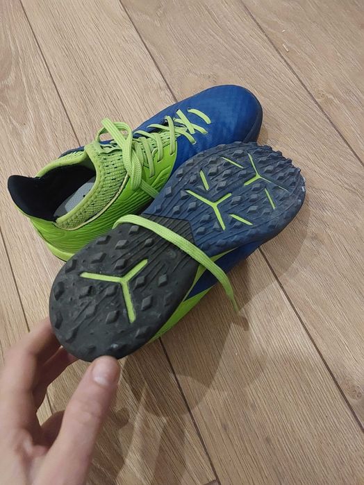 Детски обувки за футбол viralto iii turf tf, синьо/зелено kipsta 33р.