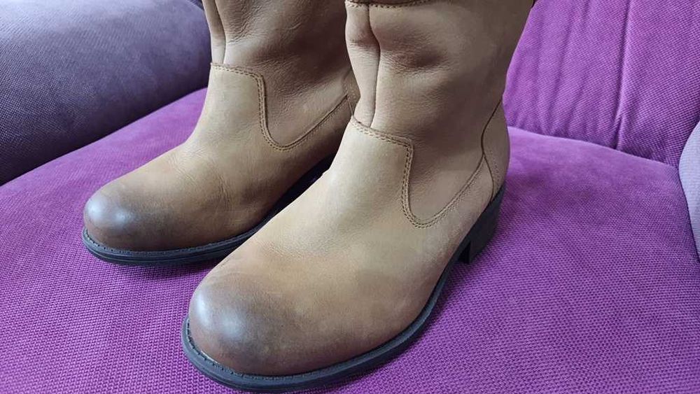Ghete piele, imblanite, UGG Aldon marimea 36