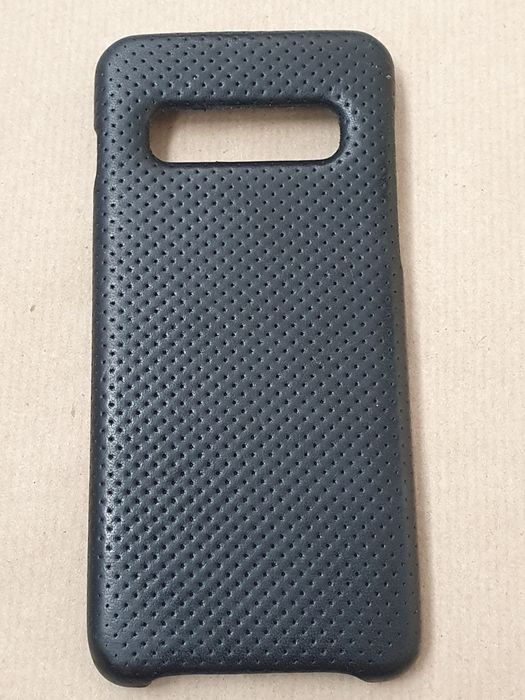 S10 - Husă WOOP din Piele Naturala - Soft Black Pierced