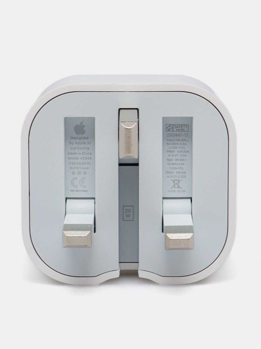 iPhone uchun 20W tezkor quvvatlagich / Zaryadka USB-C (Yangi). 3 PIN