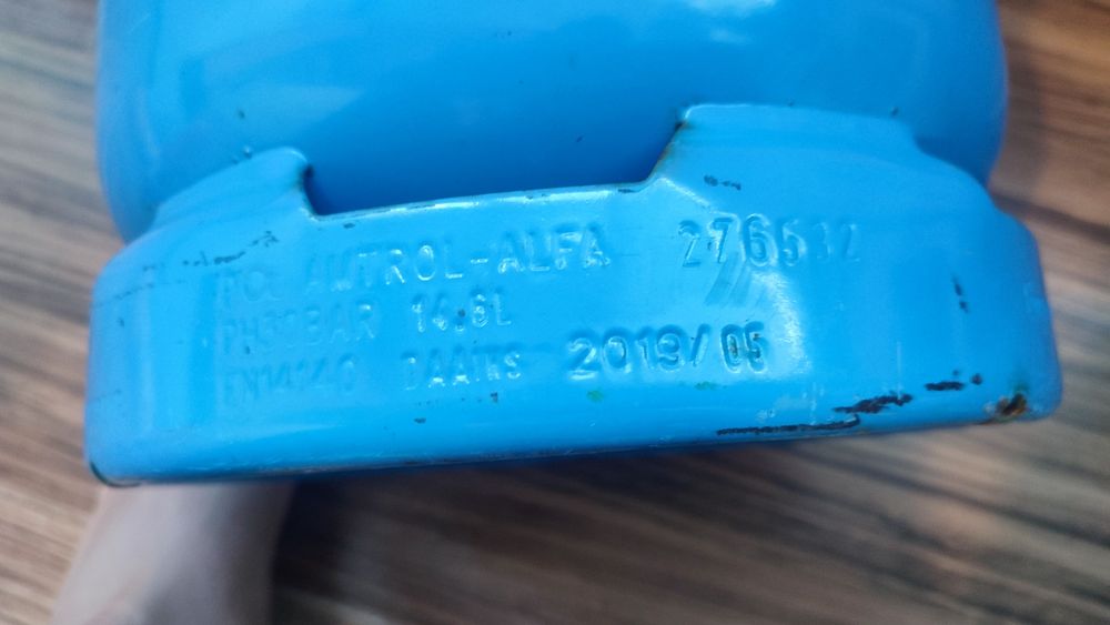 Газова бутилка 6 килограма/12.3 литра олекотена композитна газова бути