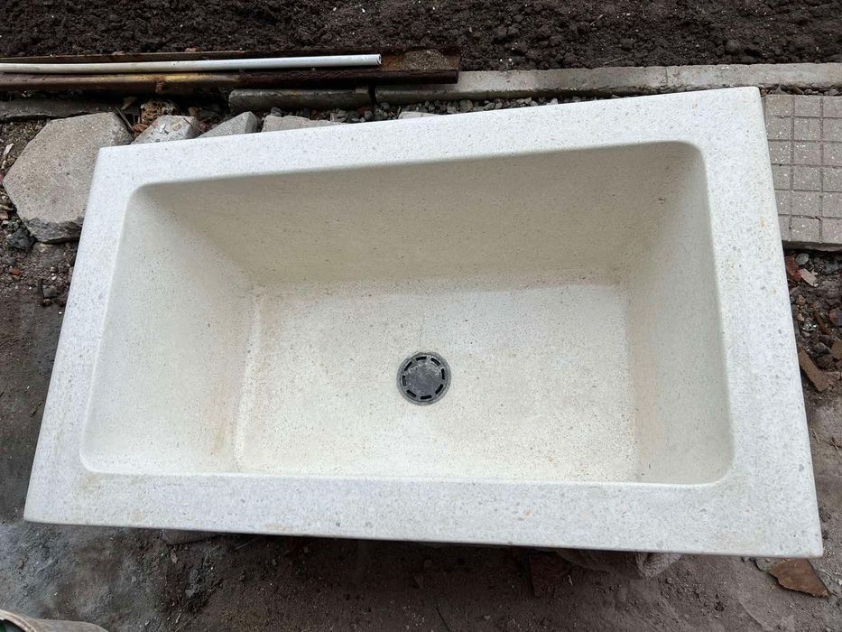 Корито от мозайка шлайфано обработено с импрегнатори   и сифон