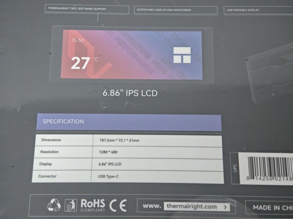 Display/monitor suplimentar Thermalright Trofeo Vision