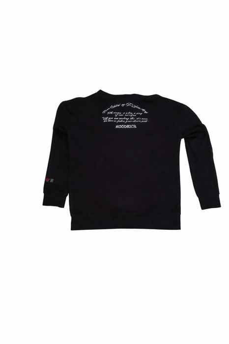 Hanorac Hoodrich original negru marimea L logo mare streetwear
