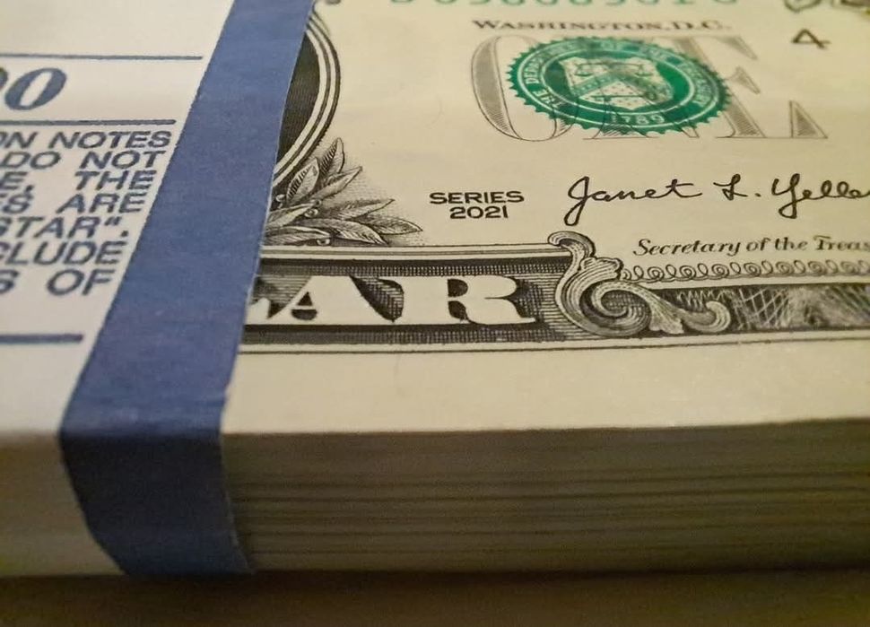 100 bancnote de 1 dolar,noi,serii consecutive,anul 2021