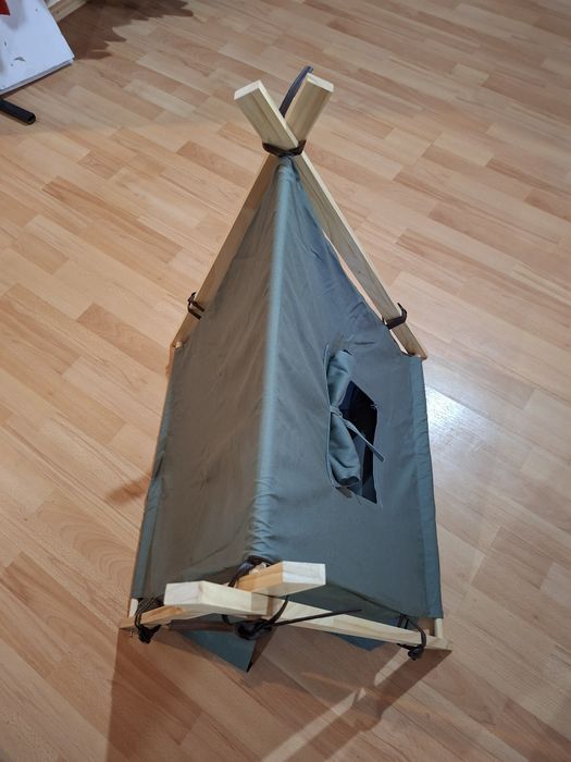 Cort / Căsuță tip Tipi pentru animale (pisici/câini mici) - NOU
