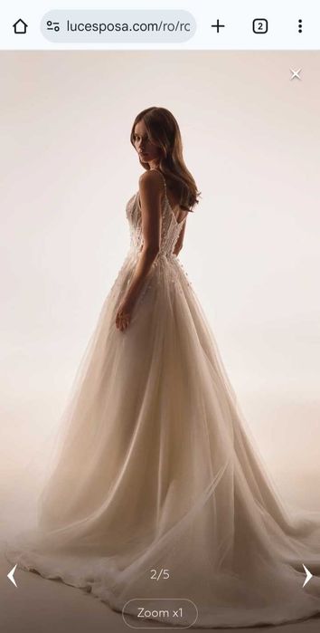 Vând rochie de mireasă Luce Sposa - XS -XSS