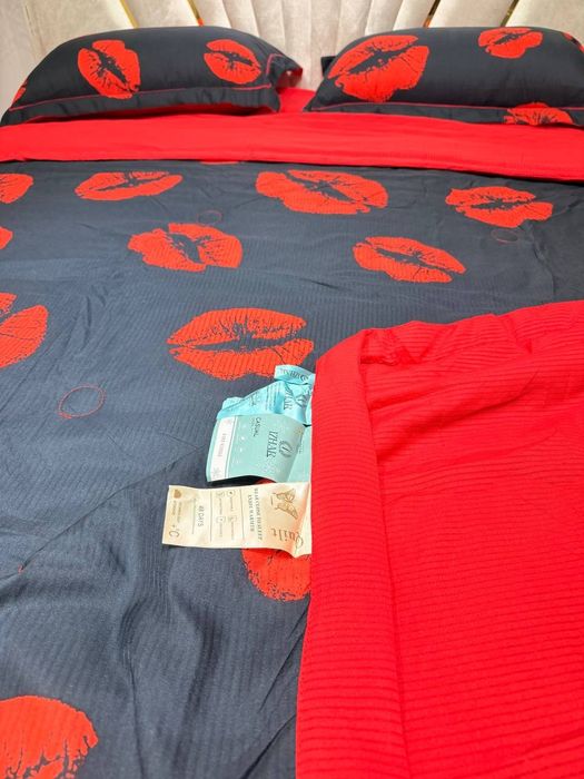 Летний комплект постельного белья с одеялом