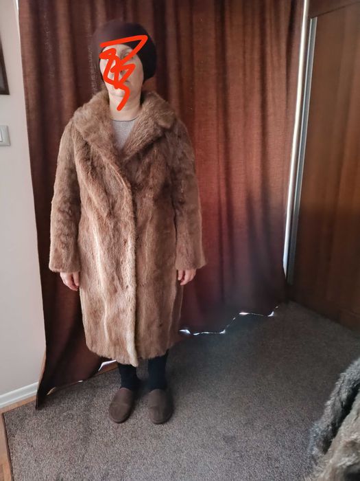 Дамско палто от естествена кожа визон