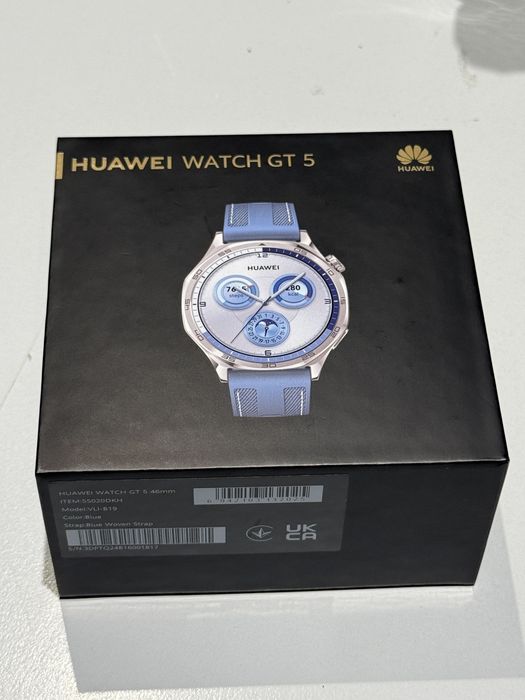 Huawei Watch GT 5 smartwatch – ca nou, autonomie mare, cutie completă