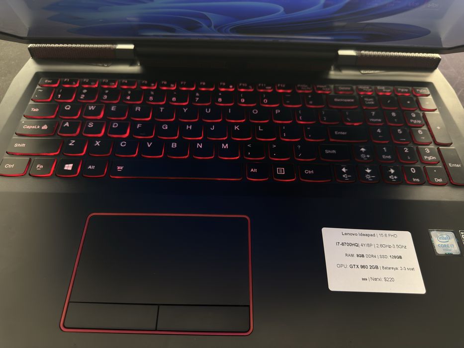 Lenova IdeaPad gaming notebooklari sotiladi