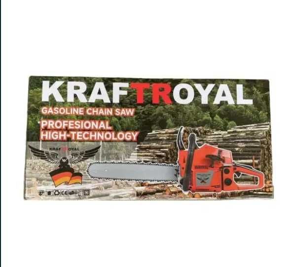 Бензинова Резачка за Дърва KraftRoyal с 40см Шина, 4.5 kW, 68куб.